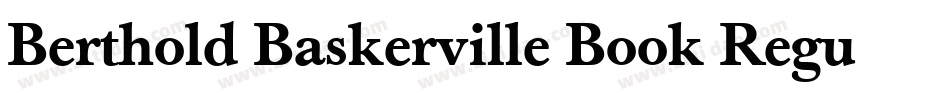 Berthold Baskerville Book Regular字体转换